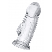 Прозрачная насадка на пенис с шипиками и коготком - 13,5 см. - A-toys - в Ижевске купить с доставкой
