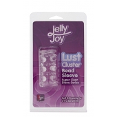Прозрачная насадка на пенис с шипами и бугорками JELLY JOY LUST CLUSTER CLEAR - Dream Toys - в Ижевске купить с доставкой