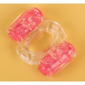 Прозрачное виброкольцо с двумя вибропульками - Toyfa Basic - в Ижевске купить с доставкой