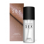 Съедобное cогревающее массажное масло Slow Sex - 50 мл. - Bijoux Indiscrets - купить с доставкой в Ижевске