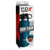 Смуглый мастурбатор-вагина в синей колбе F*ck Flask - Pipedream - в Ижевске купить с доставкой