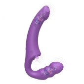 Фиолетовый безремневой страпон Straples Strap-On Dildo - Erokay - купить с доставкой в Ижевске