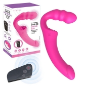 Розовый безремневой страпон Straples Strap-On Dildo - Erokay - купить с доставкой в Ижевске