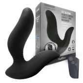 Черный вибромассажер простаты 3,5’’ Remote Control Curve P-spot Massager - 12 см. - Erokay - в Ижевске купить с доставкой