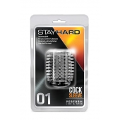 Прозрачная насадка с шипами STAY HARD COCK SLEEVE 01 CLEAR - Blush Novelties - в Ижевске купить с доставкой