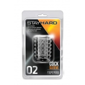 Прозрачная насадка на пенис с шишечками STAY HARD COCK SLEEVE 02 CLEAR - Blush Novelties - в Ижевске купить с доставкой