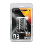 Прозрачная насадка с шипами и шишечками STAY HARD COCK SLEEVE 03 CLEAR - Blush Novelties - в Ижевске купить с доставкой