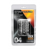 Прозрачная насадка с бороздками STAY HARD COCK SLEEVE 04 CLEAR - Blush Novelties - в Ижевске купить с доставкой