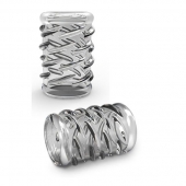 Прозрачная насадка с объёмными чёрточками STAY HARD COCK SLEEVE 06 CLEAR - Blush Novelties - в Ижевске купить с доставкой