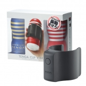 Набор Tenga Cup Vibrator 1st Set: вибратор Cup Vibrator, мастурбатор Original Vacuum Cup, мастурбатор Premium Original Vacuum Cup - Tenga - в Ижевске купить с доставкой