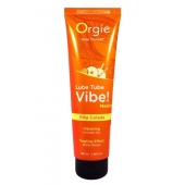 Гель с эффектом вибрации Lube Tube Vibe Medium Pina Colada - 100 мл. - ORGIE - купить с доставкой в Ижевске
