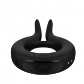 Черное эрекционное кольцо Marry Me Rechargeable Vibrating Cockring - Adrien Lastic - в Ижевске купить с доставкой