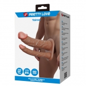 Реалистичная полая насадка на член для двойного проникновения Yairon - 17,5 см. - Baile - купить с доставкой в Ижевске