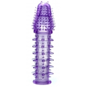Фиолетовая закрытая насадка на пенис - 13,5 см. - Boys of Toys - в Ижевске купить с доставкой