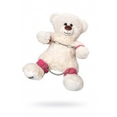 Бондажный набор: белый мишка с розовыми оковами и наручниками - Pecado - купить с доставкой в Ижевске