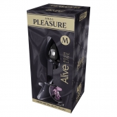 Серебристая анальная втулка Mini Metal Butt Plug Size M с розовым кристаллом - Adrien Lastic в Ижевске Серебристая анальная втулка Mini Metal Butt Plug Size M с розовым кристаллом - Adrien Lastic
