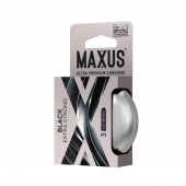 Черные утолщенные презервативы MAXUS Extra Strong с железным кейсом - 3 шт. - Maxus - купить с доставкой в Ижевске