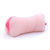 Телесный двусторонний мастурбатор - вагина и ротик - Boys of Toys - в Ижевске купить с доставкой