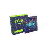 Светящиеся в темноте презервативы Expert Neon - 3 шт. - Expert - купить с доставкой в Ижевске
