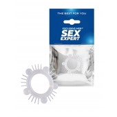 Эластичное эрекционное кольцо с шишечками и шипами - Sex Expert - в Ижевске купить с доставкой