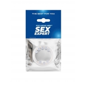 Эрекционное кольцо со стимулирующими шариками сверху и снизу - Sex Expert - в Ижевске купить с доставкой