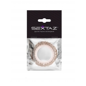 Эрекционное кольцо с бежевыми «ресничками» - Sextaz - в Ижевске купить с доставкой