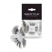 Эластичное эрекционное кольцо с черными «ресничками» - Sextaz - в Ижевске купить с доставкой