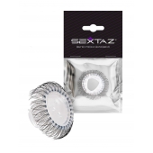 Эластичное эрекционное кольцо с длинными черными «ресничками» - Sextaz - в Ижевске купить с доставкой