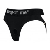 Черные трусики для насадок Heroine Lingerie Harness - size XL - Strap-on-me - купить с доставкой в Ижевске