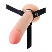 Мужской полый страпон на регулируемых ремешках - 22 см. - Sex Expert - купить с доставкой в Ижевске