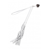 Белая кожаная плеть - 50 см. - Pecado - купить с доставкой в Ижевске