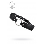 Черный кожаный чокер-ошейник со скруглёнными углами - Pecado - купить с доставкой в Ижевске