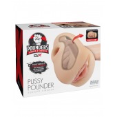 Телесный мастурбатор-вагина Pussy Pounder Squeeze Stroker - Pipedream - в Ижевске купить с доставкой