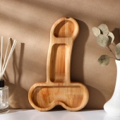 Деревянное блюдо для подачи в форме члена (25 х 16,5 х 1,7 см) - Сима-Ленд - купить с доставкой в Ижевске