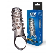 Дымчатая насадка на пенис с выпуклостями - 11 см. - Sex Expert - в Ижевске купить с доставкой