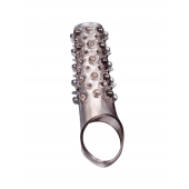 Дымчатая насадка на пенис с шипами и выпуклостями - 12 см. - Sex Expert - в Ижевске купить с доставкой