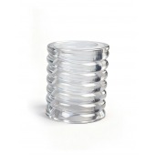 Прозрачная сквозная насадка на пенис с ребрышками - Sex Expert - в Ижевске купить с доставкой