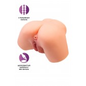 Телесный реалистичный мастурбатор-полуторс с 2 любовными входами - No Name - в Ижевске купить с доставкой