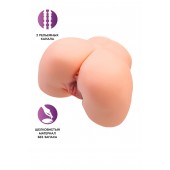 Телесный мастурбатор в форме попки с 2 любовными входами - No Name - в Ижевске купить с доставкой