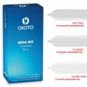Презервативы OKOTO Mega Mix - 18 шт. - Sitabella - купить с доставкой в Ижевске