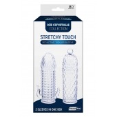 Набор из 2 прозрачных насадок на член Seductive Tickler Sleeves Set - NMC - в Ижевске купить с доставкой