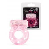 Розовое эрекционное виброкольцо с бабочкой - 1137 - в Ижевске купить с доставкой