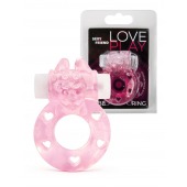 Розовое эрекционное виброкольцо в форме зайчика - 1137 - в Ижевске купить с доставкой