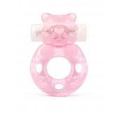 Розовое эрекционное виброкольцо в форме мишки - 1137 - в Ижевске купить с доставкой