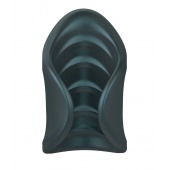 Серый сквозной мастурбатор с вибрацией Manwan Starter - Manwan - в Ижевске купить с доставкой