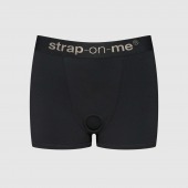 Черные трусики-боксеры для фиксации насадок Strap-on-me Harness Lingerie Allure - size XL - Strap-on-me - купить с доставкой в Ижевске