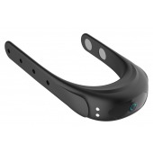 Черное эрекционное виброкольцо на ремешках - Boys of Toys - в Ижевске купить с доставкой