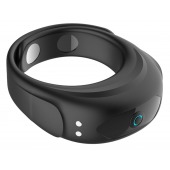 Черное эрекционное виброкольцо на ремешках - Boys of Toys - в Ижевске купить с доставкой