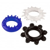 Набор из 3 эрекционных колец разного цвета и рельефа - Boys of Toys - в Ижевске купить с доставкой