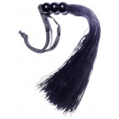 Черная силиконовая плетка - 25,4 см. - Boys of Toys - купить с доставкой в Ижевске